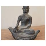 Dark Bronze Lanna Buddha Statue