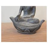 Dark Bronze Lanna Buddha Statue