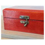 Chinese Red Lacquered Keepsake / Jewelry Box