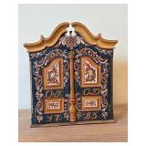 Handpainted Wooden Cabinet - Norwegian Rosemaling