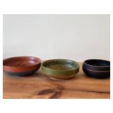 Lot of (3) Handpainted Norwegian Rosemaling Bowls