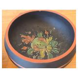 Lot of (3) Handpainted Norwegian Rosemaling Bowls