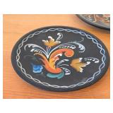 Lot of (3) Handpainted Norwegian Rosemaling Plates
