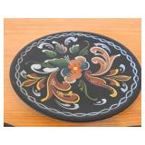 Lot of (3) Handpainted Norwegian Rosemaling Plates