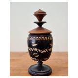 Handcarved Wooden Vessel
