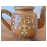 Genuine Monkeypod Wooden Teapot with Lid by The Woodcarver of Miami Beach (Philippines)