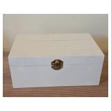 White Trinket Box with Latch