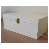 White Trinket Box with Latch