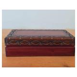 Lot of (2) Decorative Wooden Box with Flip-Top Lid
