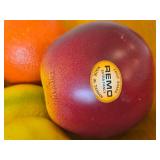 Wooden Bowl with (9) Remo Extra Fancy Fruit Shake