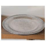 Lot of (3) Wilton Armetale Flutes & Pearls Serving Trays 13 1/2"