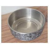 Lot of (2) Norwegian Pewter Norsk Tin - Belt Buckle and Bowl
