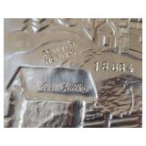 Lot of (7) Norwegian Pewter Collectble Plates - 1973 through 1979
