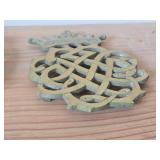 Cast Iron Trivet and Brass Trivet