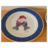 Lot of (2) Norwegian Troll Plates by Paul Bonner (signed)
