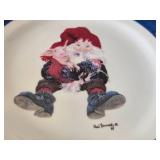Lot of (2) Norwegian Troll Plates by Paul Bonner (signed)