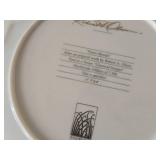 Lot of (3) Collectible Plates - Fire in the Snow by Derek Hansen, Out on a Limb by Nancy Mathews, Piano Moods by Robert A. Olson