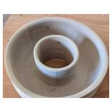 (2) Wooden Bowls and (12) Wood Utensils