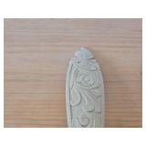 Lot of (3) Handcarved Utensils - Two Are Handpainted