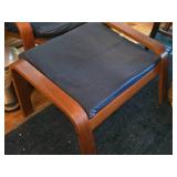 Poang Living Room Armchair with Foot Stool
