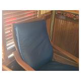 Poang Living Room Armchair with Foot Stool