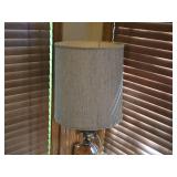 Americana Style Table Lamp with Brass American Eagle Figure 38"