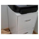 Metal Rolling File Cabinet 2-drawer