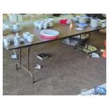 Wood Top / Metal Folding Table 8