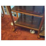 French style Two Tiered Marquetry Side Table