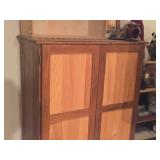 Wood Armoire 2-door/2-drawer/2-shelf