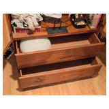 Wood Armoire 2-door/2-drawer/2-shelf