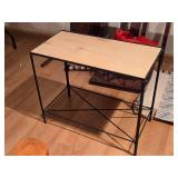 Side Table - Metal Frame Wood Top