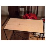 Side Table - Metal Frame Wood Top