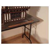 Wood Top / Metal Frame Folding Table 4
