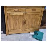 Glass Door Wood Kitchen Hutch 4-door/2-drawer/6-shelf