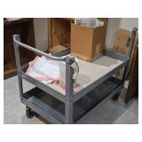 Rolling Metal Utility Cart 2-tier