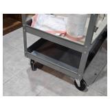 Rolling Metal Utility Cart 2-tier