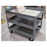 Rolling Metal Utility Cart 3-tier
