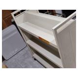 Rolling Metal Book Cart