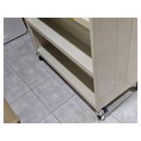 Rolling Metal Book Cart