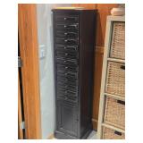 Wood 13-Drawer Cabinet with Lower Cupboard
