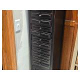 Wood 13-Drawer Cabinet with Lower Cupboard