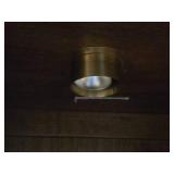 Lighted Wood Display Cabinet with Lower Storage and Drawer