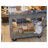 Rubbermaid 400-lbs Rolling Service Cart 2-shelf 4520