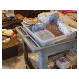 Rubbermaid 400-lbs Rolling Service Cart 2-shelf 4520