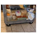 Rubbermaid 400-lbs Rolling Service Cart 2-shelf 4520
