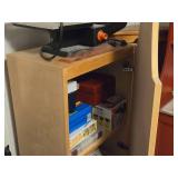 Wood Storage Cabinet with High-Pitch Front Door / 3-shelves