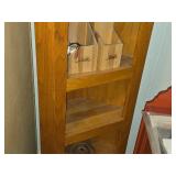 Wood Corner Display Shelf with 3-shelves