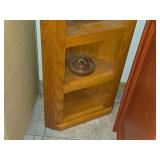 Wood Corner Display Shelf with 3-shelves