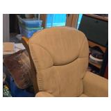 Glider Rocking Armchair | Wood Frame, Fabric Padding